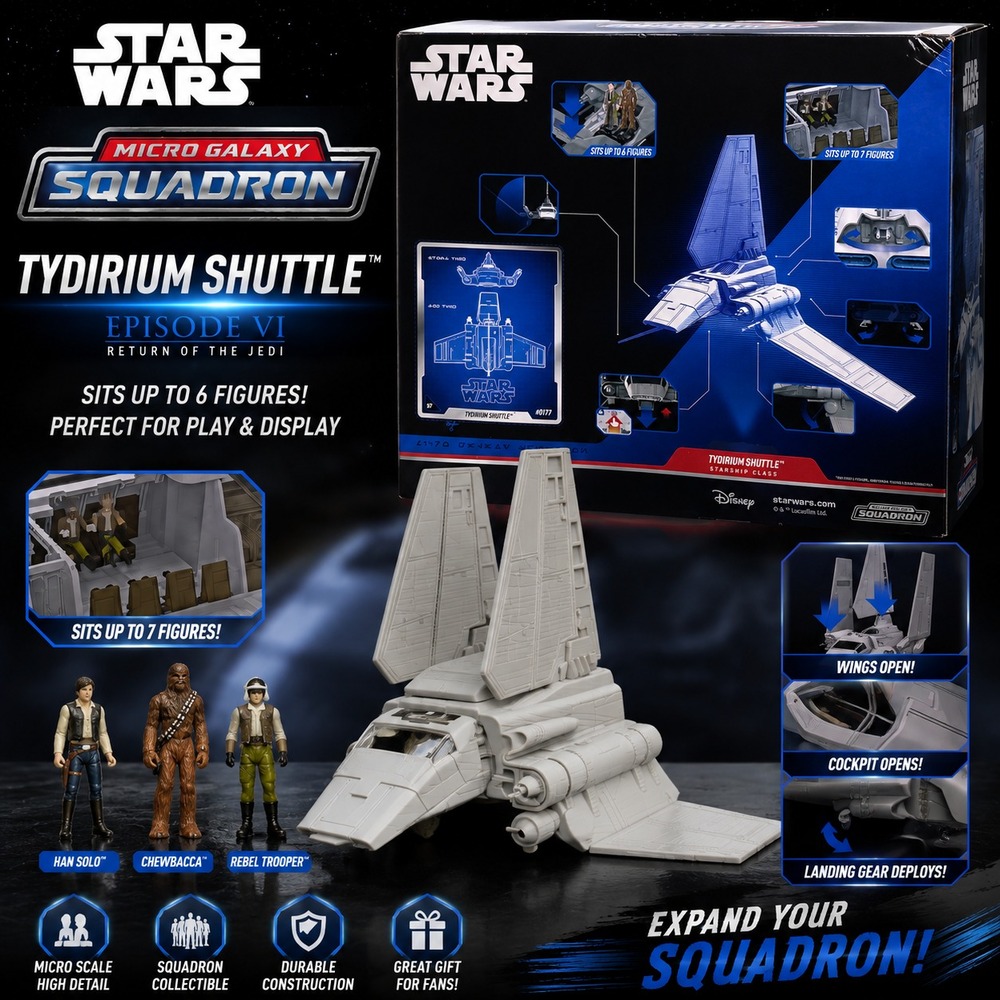 STAR WARS/MICRO GALAXY SQUADRON/TYDIRIUM SHUTTLE/SERIES 7 #0177/MSMGT082426